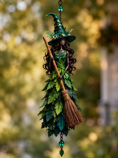 🧙‍♀️🍂 Halloween Witch Wind Chime Hanging Decor