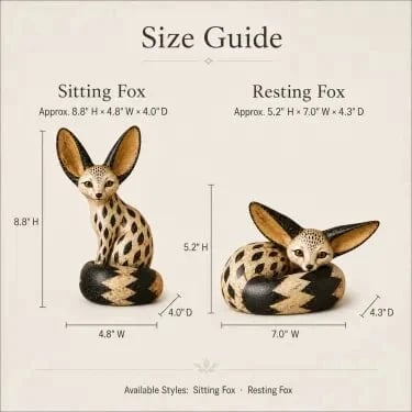 🔥 Limited Time – 50% OFF! 🦊 Vintage Fennec Fox Sculpture
