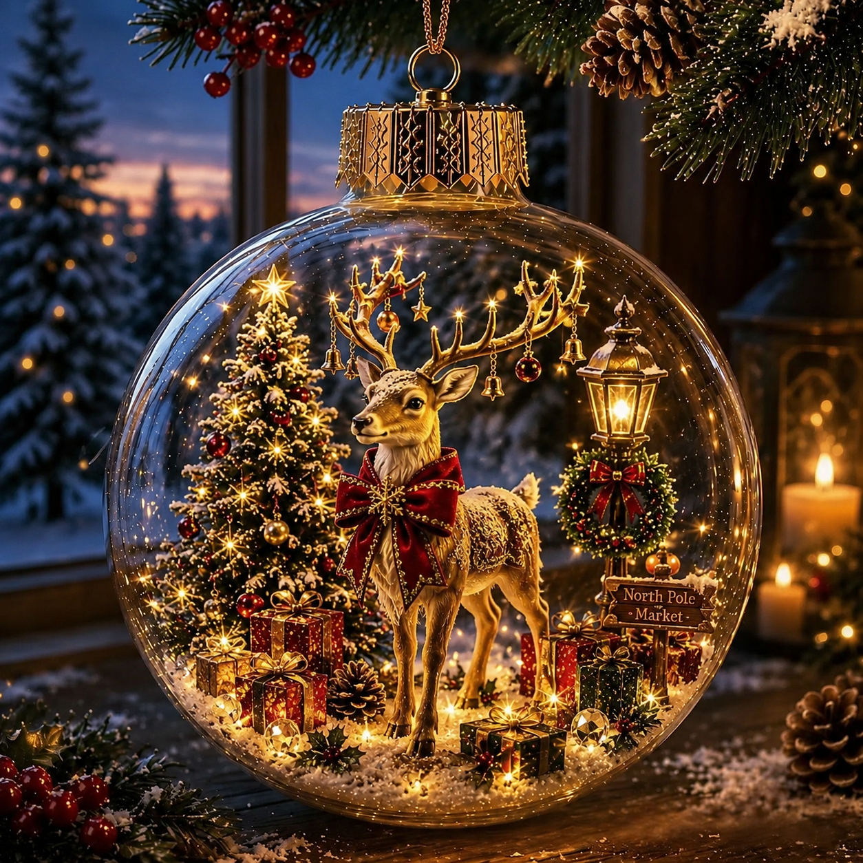 🎁✨ Magical Glass Christmas Ornaments