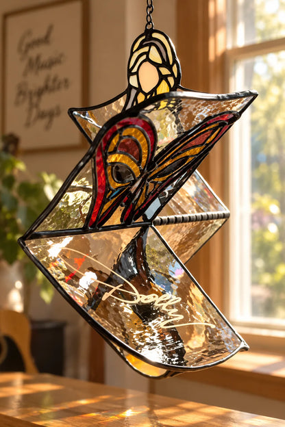 🔥LAST DAY 49% OFF -The Dolly 💃🎸 Handmade Stained Glass Spinner