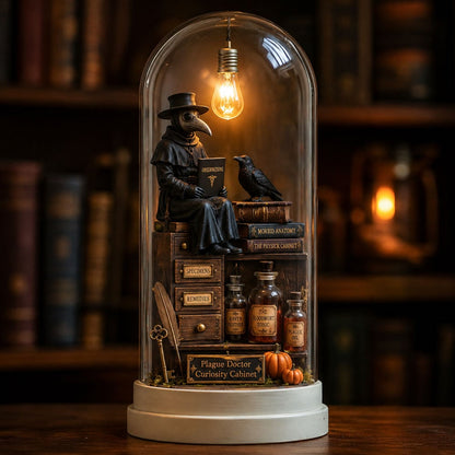 ⏳ Last Day 49% OFF – Halloween Glass Dome Miniature Scene Ambient Lamp