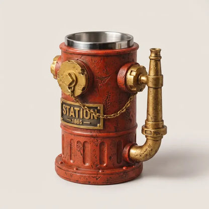 🚒 Vintage Fire Hydrant Coffee Mug – Unique Industrial Style Drinkware! ☕🔥
