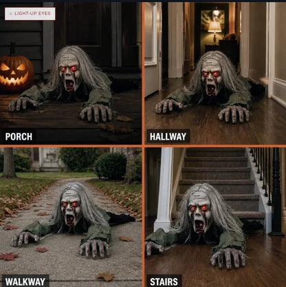 🔥Buy 2 Get 20% OFF🔥🎃 Crawling Halloween Ghoul™ — Glowing Eyes, Creepy Sounds & Real Crawling Action