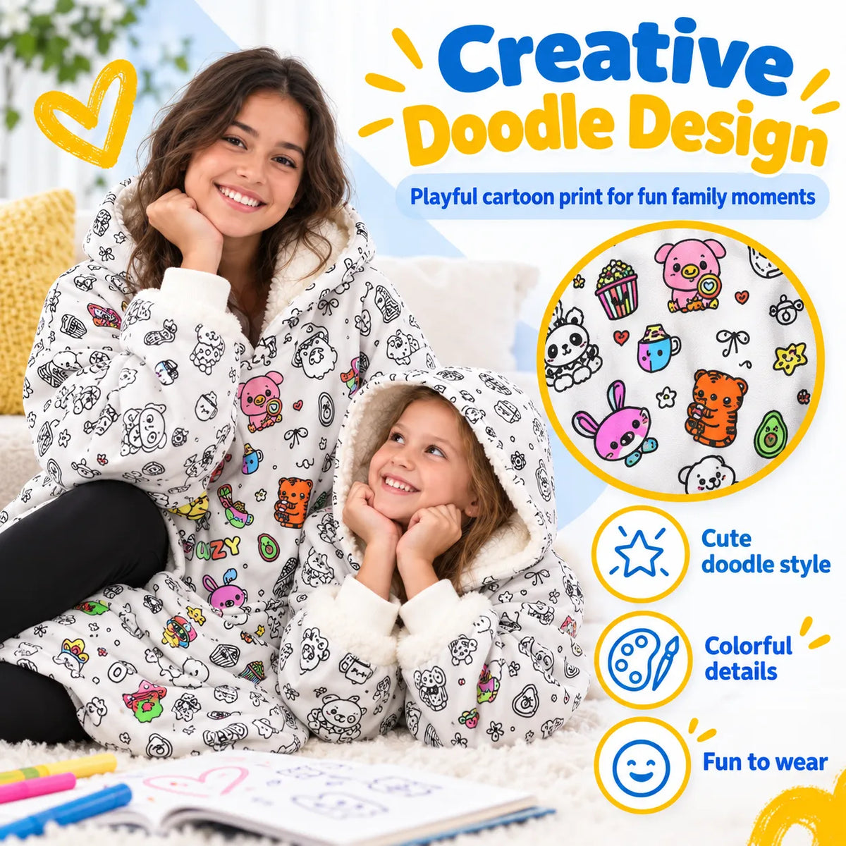 🎨🛌 Doodle Pajamas — Create Your Own Cozy Style & Make Every Night More Fun!