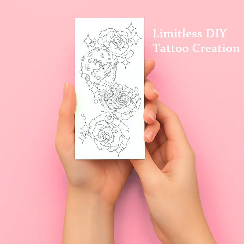 ✨Last Day 49% OFF🎨Temporary Tattoo Sketchbook – Tattoo Design Drawing Book