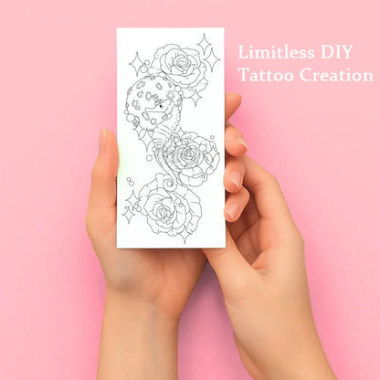 ✨Last Day 49% OFF🎨Temporary Tattoo Sketchbook – Tattoo Design Drawing Book