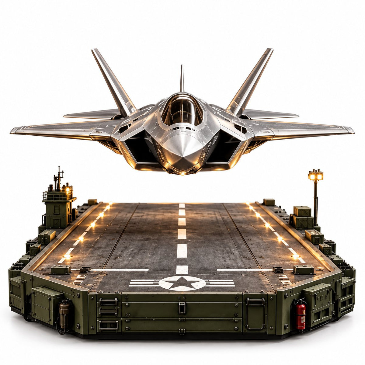 ✈️ Magnetic Levitation Fighter Jet Model