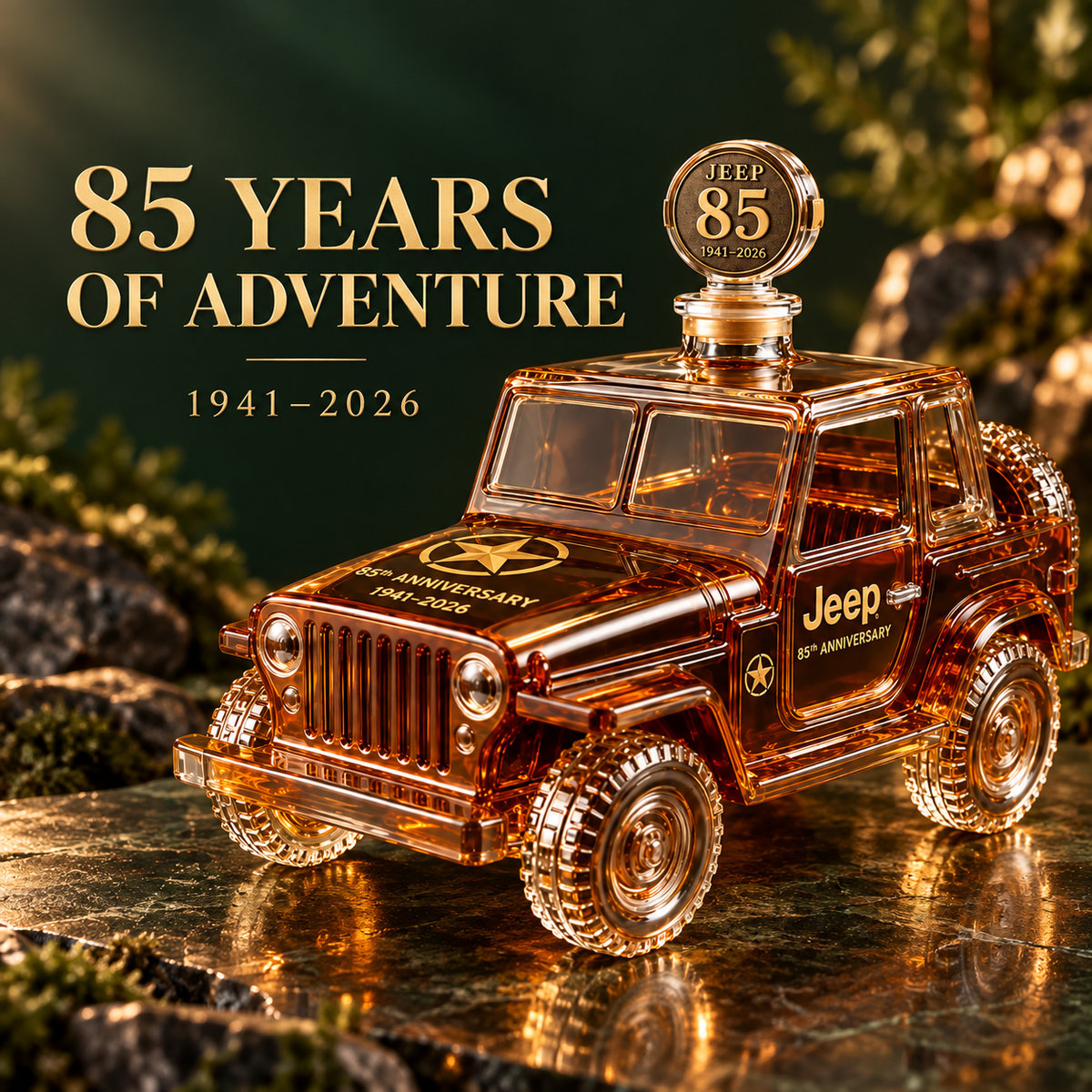 Jeep 85th Anniversary Whiskey Decanter