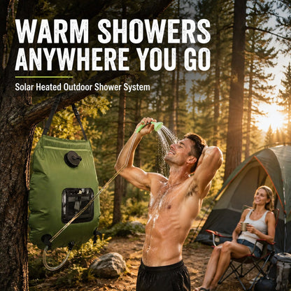 ⭐☀️ Portable Solar Camping Shower Bag