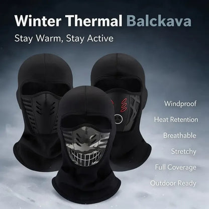 Unisex Fleece Full Face Balaclava Ski Mask - Windproof, Anti-Haze, Soft Sports & Outdoor Hat, Motorcycle Accessories for Skiing, Winter Outdoor Activities