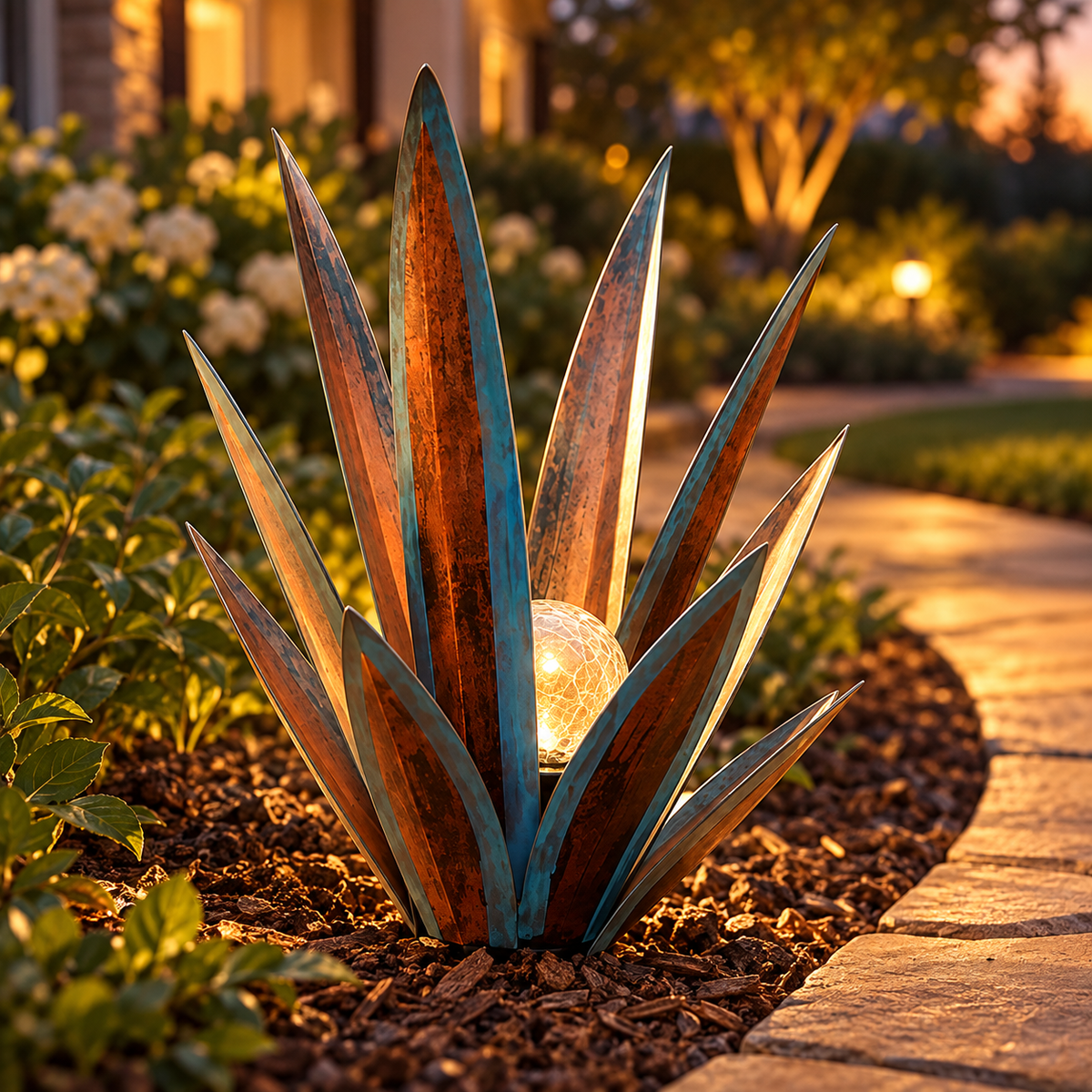 🔥LAST DAY 50% OFF✨Glowing Solar Agave Garden Light🌿