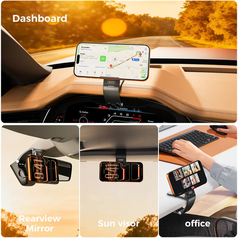 Strong Magnetic Car Phone Mount – 360° Adjustable Dashboard & Windshield Holder
