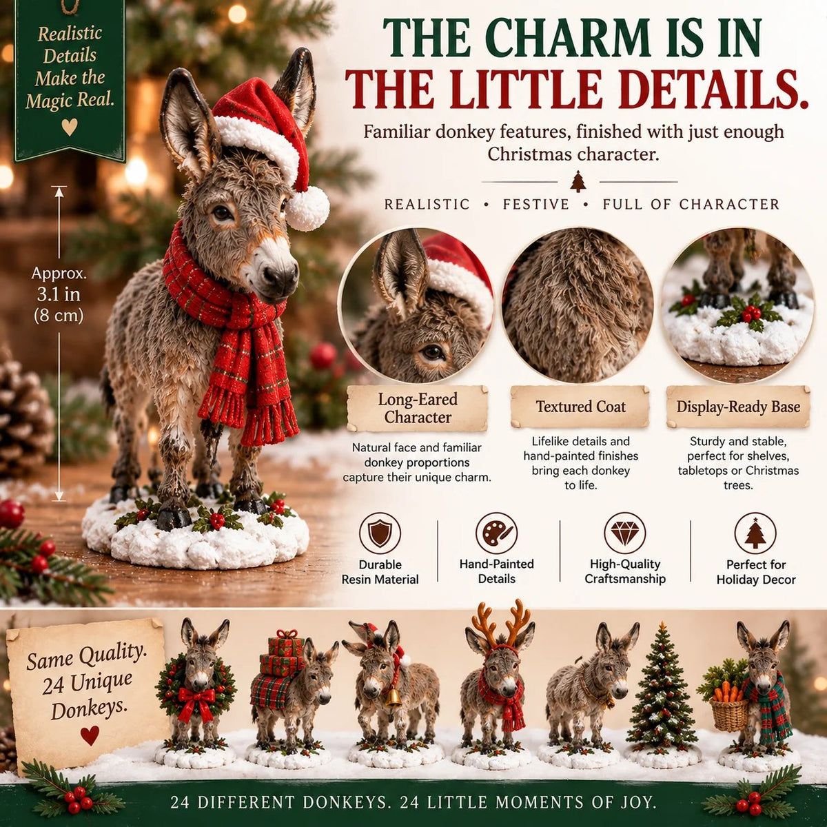 🔥😍 Kind Ears, Brighter Days — 24-Day Donkey Christmas Collection