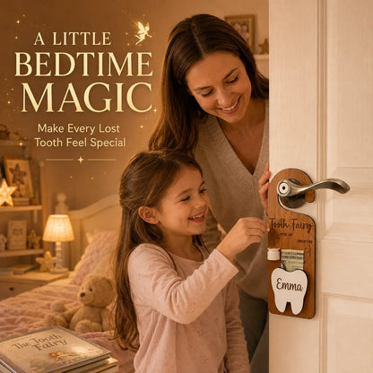 ✨Wooden Customized Tooth Fairy Door Hanger🦷