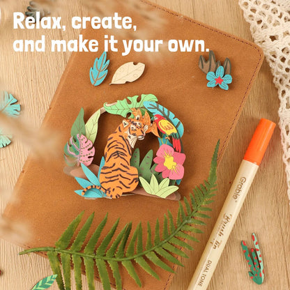 🎨Wood Painting Art Craft Kit - ✨Complete Handcraft Set with Crafting Tools