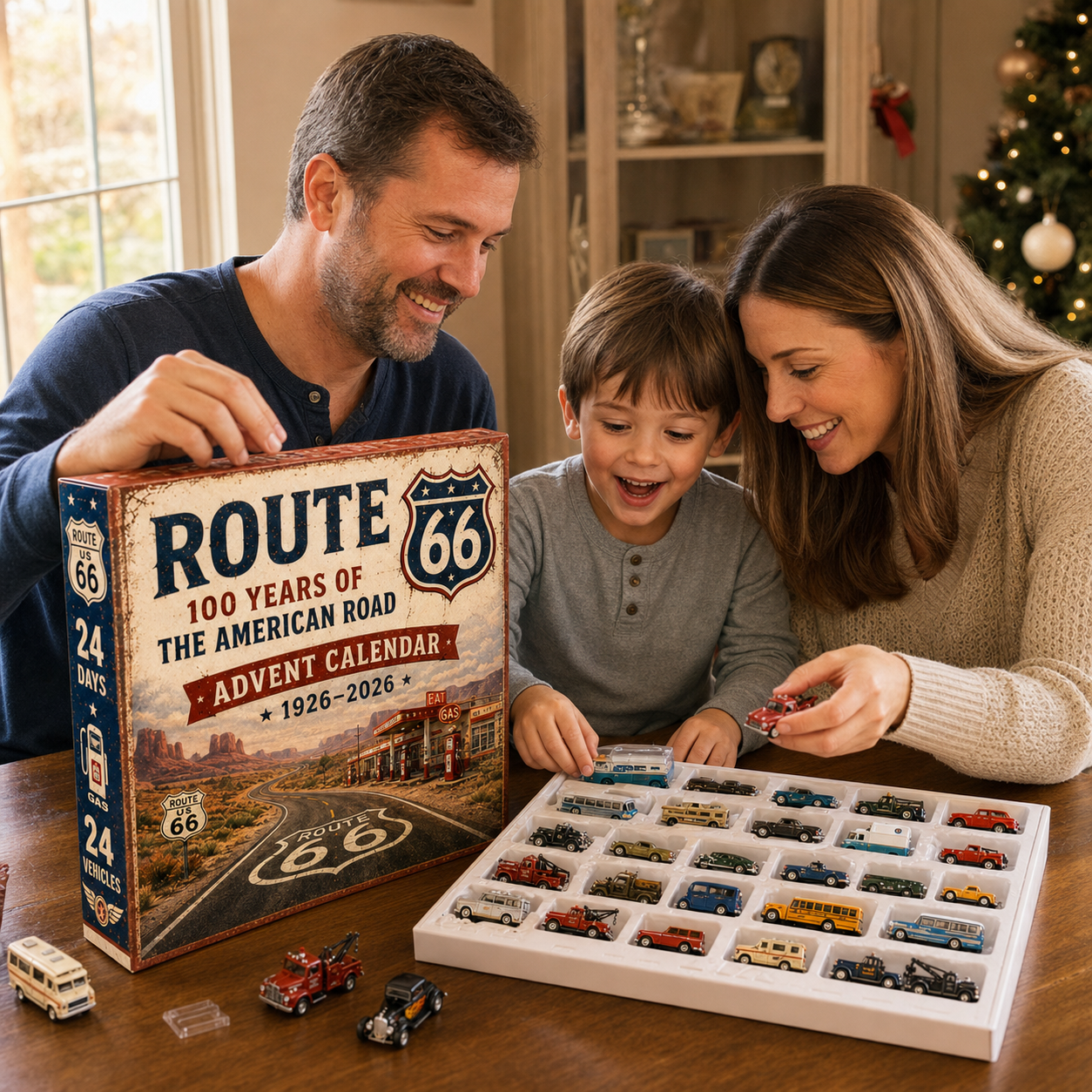 Route 66 Centennial Advent Calendar – 24 Days of American Road Legends | 1926–2026 Collector’s Edition