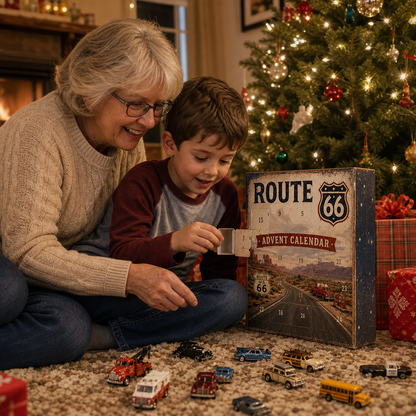 Route 66 Centennial Advent Calendar – 24 Days of American Road Legends | 1926–2026 Collector’s Edition
