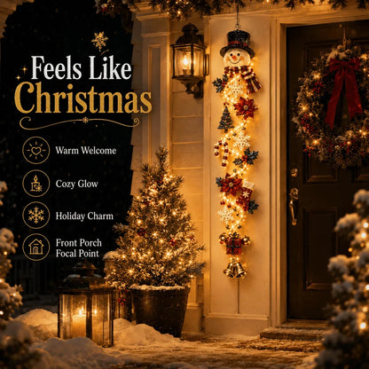 ⏳ Last Day 49% OFF 🎄 Glowing Christmas Door Hanger