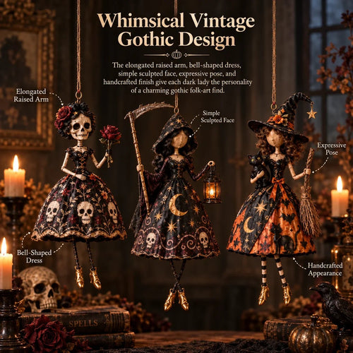 🎃Midnight Ladies – Gothic Halloween Hanging Decor🖤