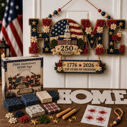 🔥49% Off Last Day DIY Fabric Poke Art HOME Sign Kit – No-Sew Seasonal Door & Wall Hanging Craft
