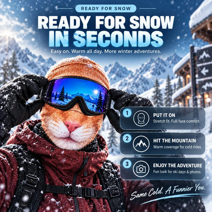 ⏳ 49% OFF –🦊 Funny Animal Face Ski Mask |The Funniest Winter Balaclava Everyone Will Ask About