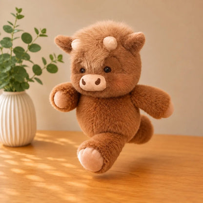 Christmas Running Cow Plush – Wiggles, Walks & Brings Holiday Cheer