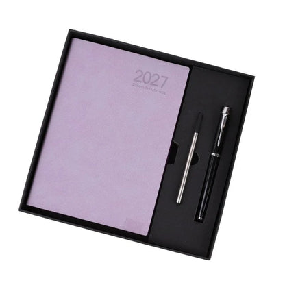 📔50% OFF NOW! 2027 Minimalist Daily Planner Notebook‑ 365‑Day Layout Journal, Lay‑Flat Binding Ink‑Proof Paper PU Cover Agenda for Time Management