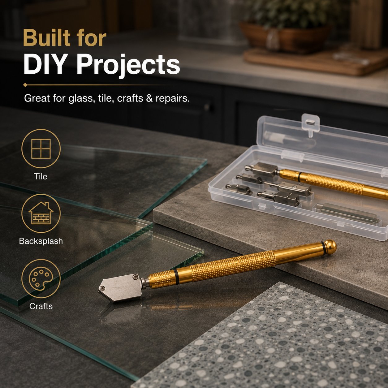 🔧🎯 Handheld Precision Scoring Cutter – Compact Tool for Glass, Ceramic & Porcelain Projects