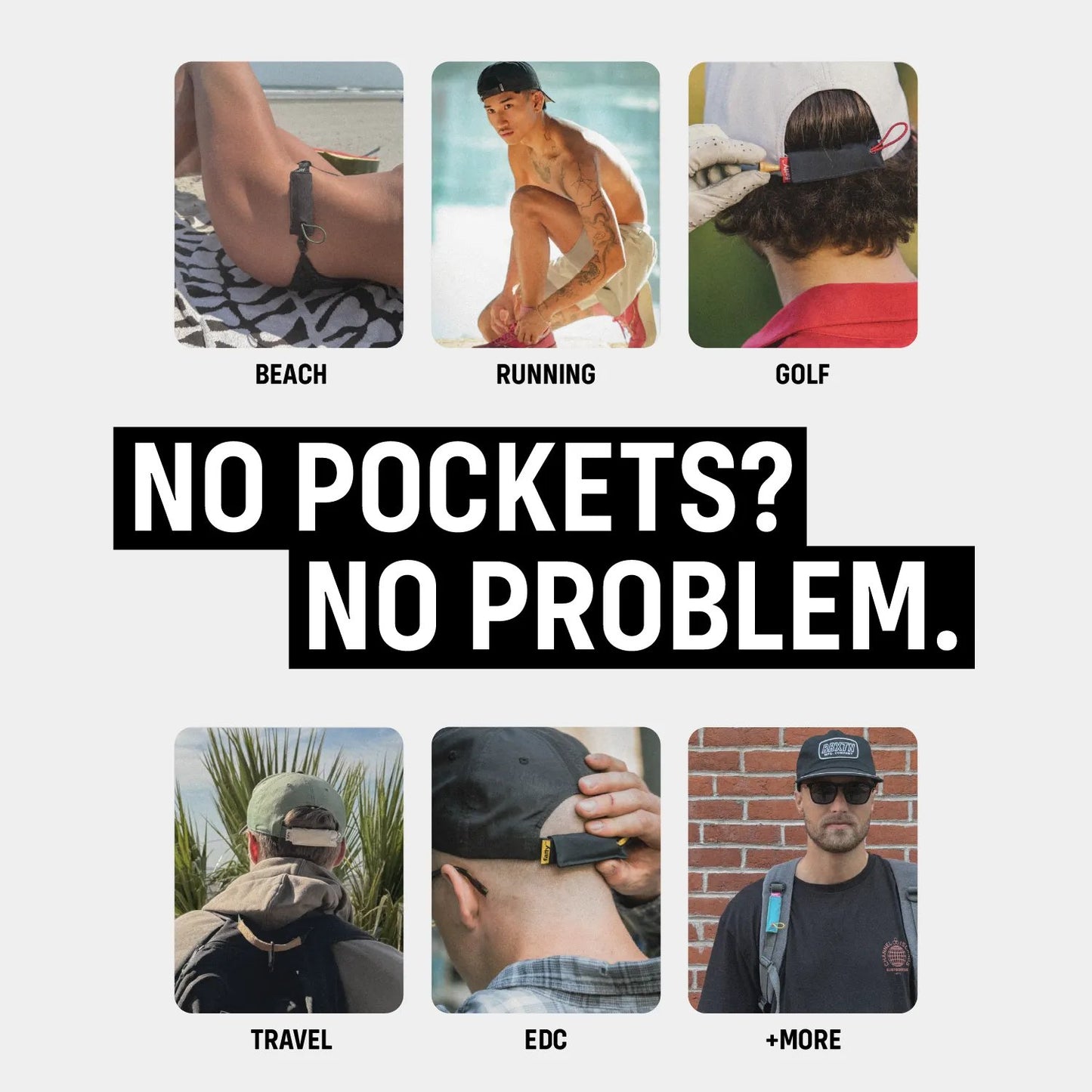 🧢 Anywhere Pocket – Attachable Mini Pouch for Hats, Backpacks, Belts & More