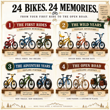 🚲🎄 24 Days of Vintage Rides – Retro Bicycle Christmas Collector Countdown