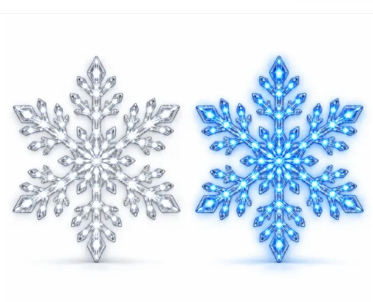 ⏳ Last Day 49% OFF – ❄️ LED Snowflake Wall Lights | 3D Christmas Snowflake Décor with Blue & White Glow, Remote Control & Magical Indoor Holiday Atmosphere ✨