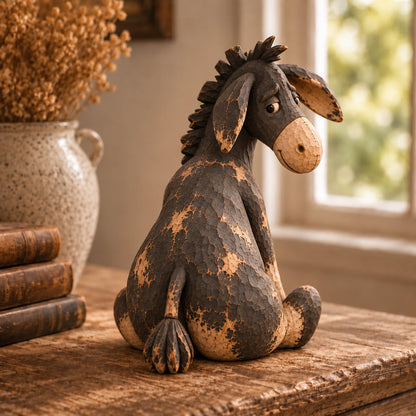 🤎 Rustic Vintage Donkey Figurine