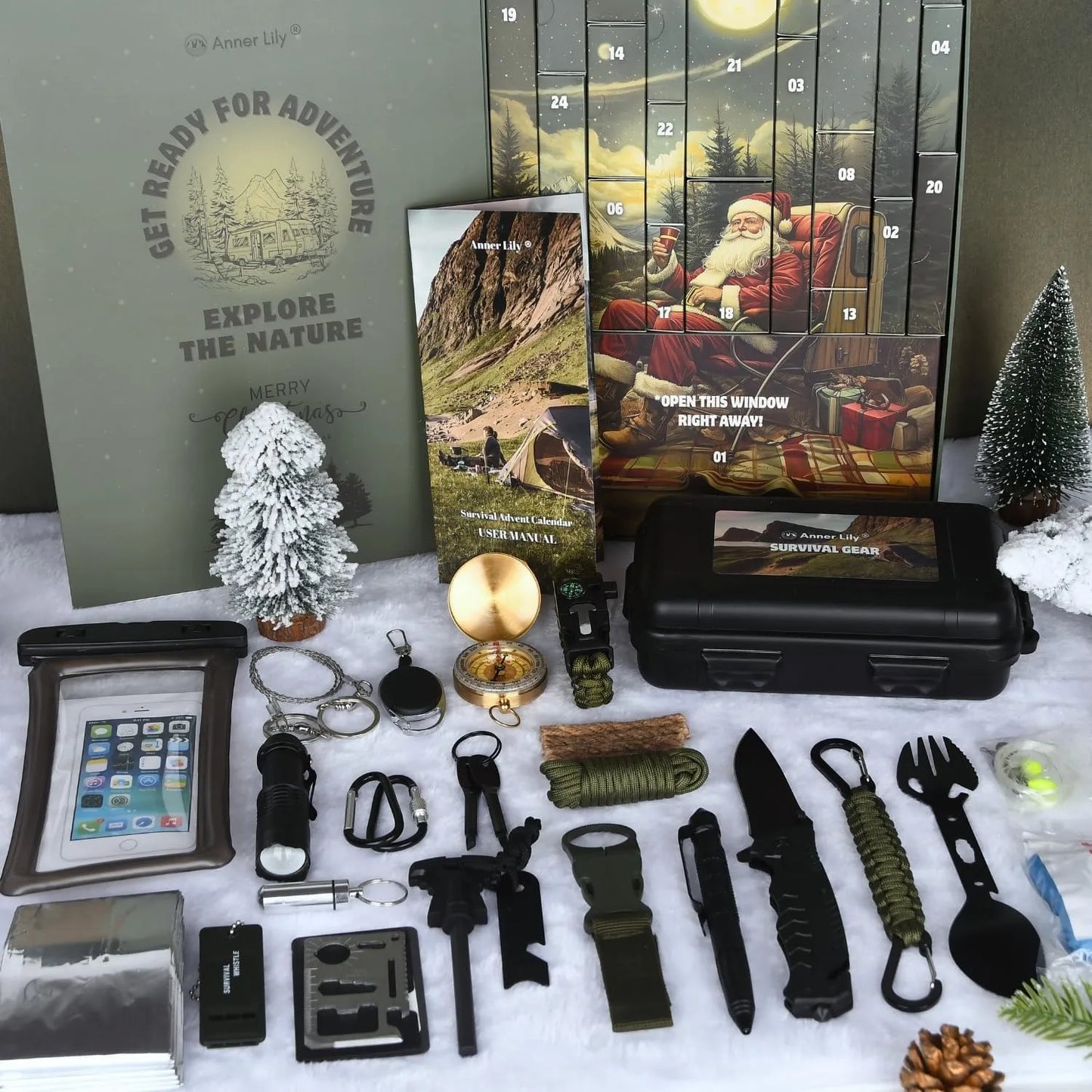 ⏰Limited time free shipping!🎄 2026 Men's Survival Advent Calendar