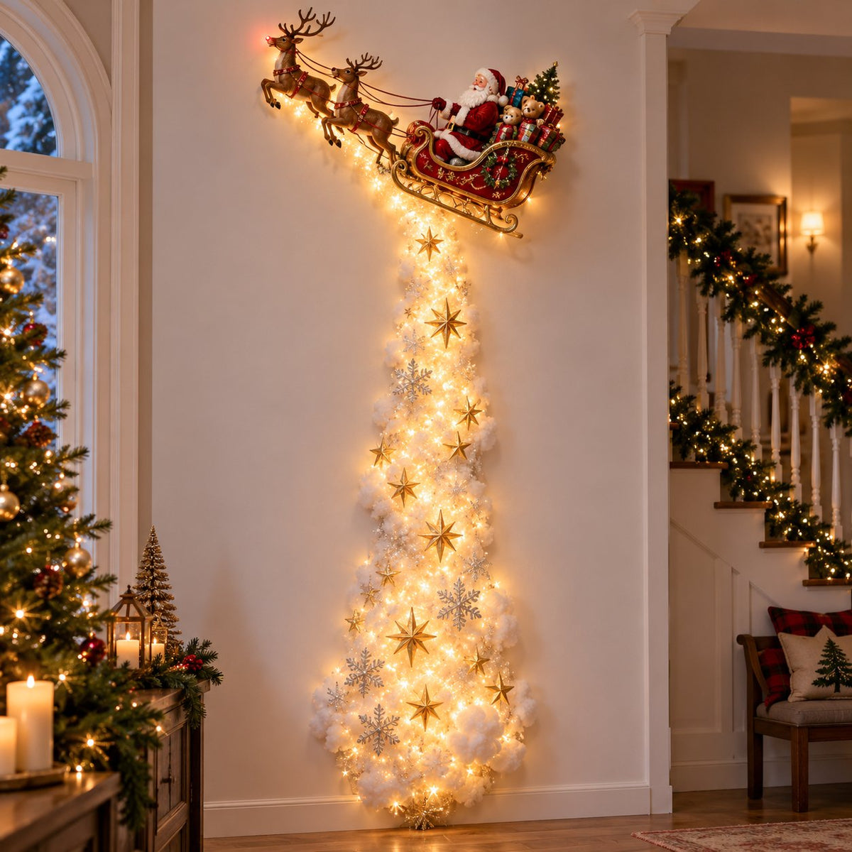 Christmas magical wall decoration