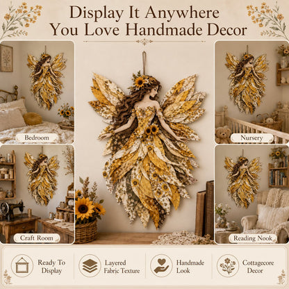 🧚‍♀️🌸 Premium Fairy Patchwork DIY Kit | Handmade Fantasy Wall Decor ✨