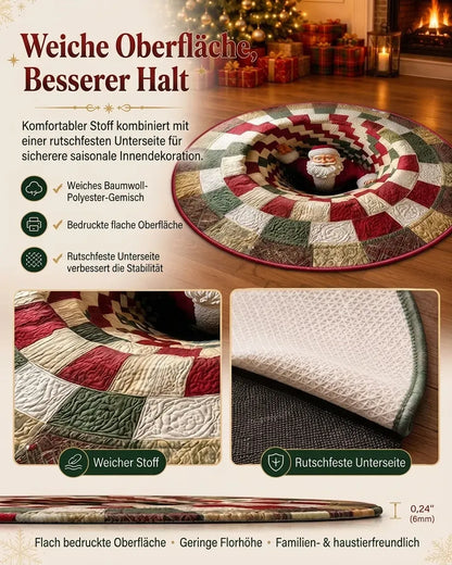 🎄3D-Weihnachtswichtel-Teppich mit optischer Täuschung | Lustige, festliche Must-have-Wohndeko⭐🏠🎁