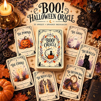 🎃 🔮31 Nights of Halloween™ Oracle Deck | 31 Daily Spooky Messages for October