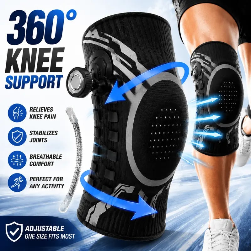 🔥 LAST DAY 49% OFF - 🏃 Dial‑Adjustable Knee Support Brace