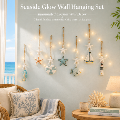 ✨Seaside Glow Wall Hangings — Set of 7