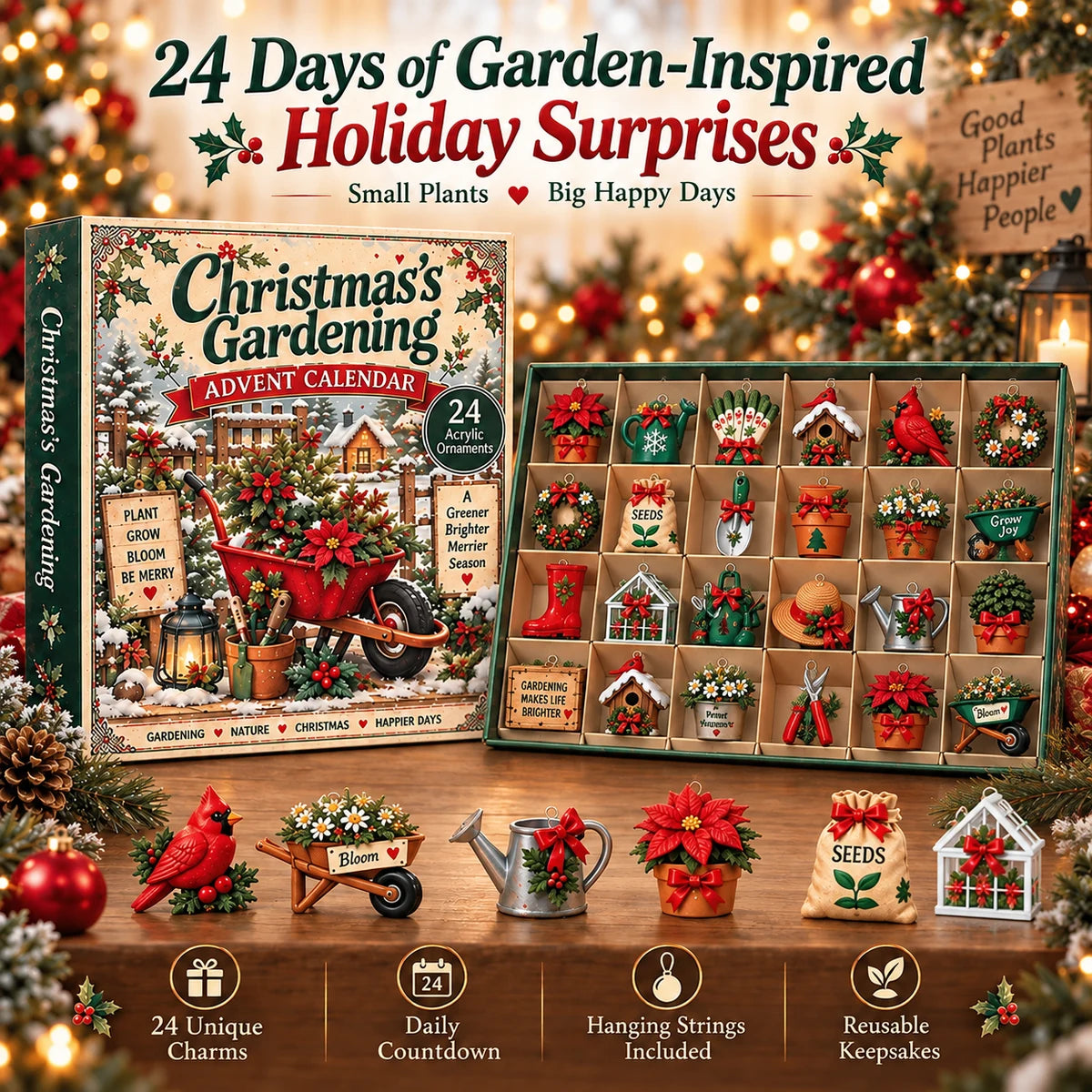 24 days of garden-inspired holiday surprises