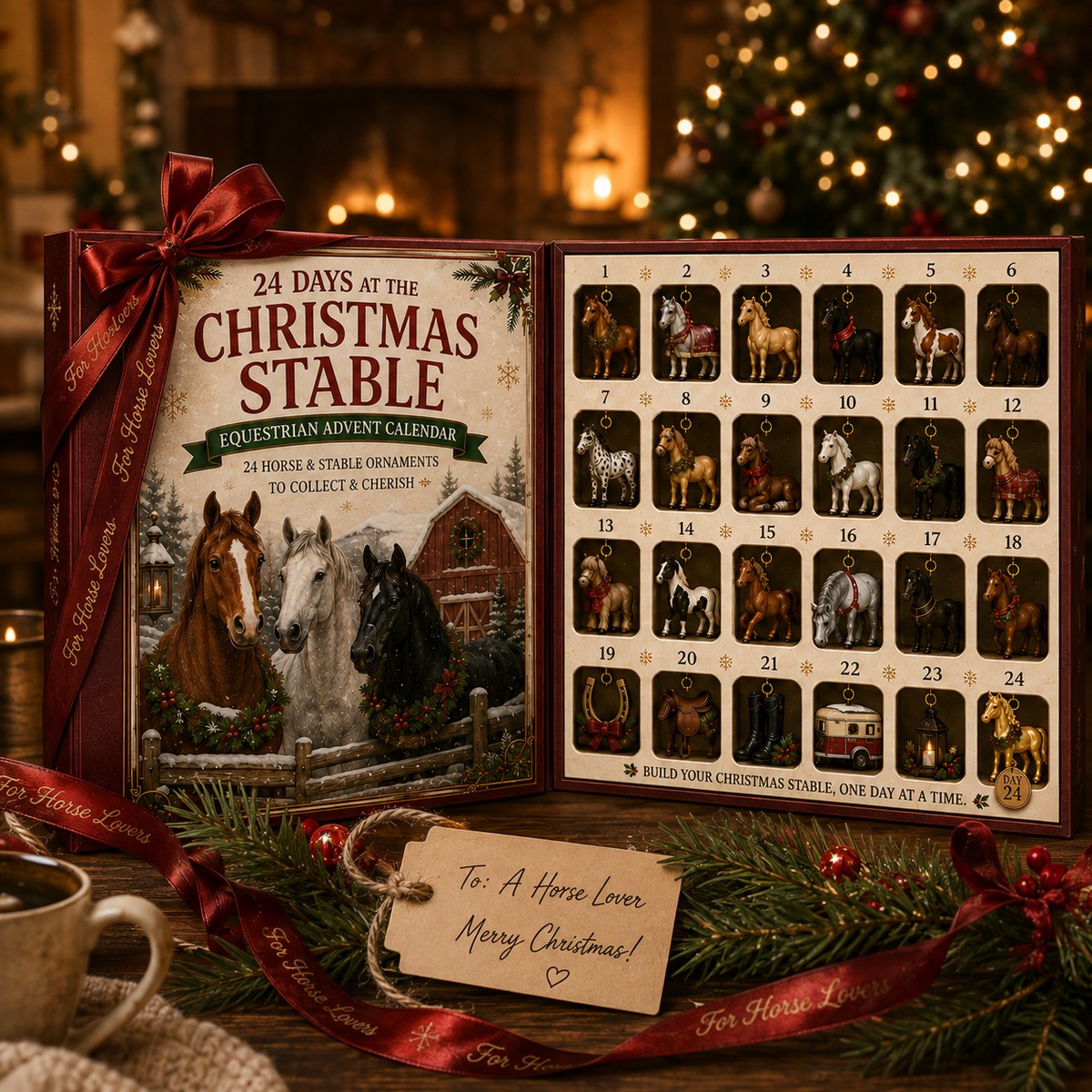 Christmas Stable advent calendar gift for horse lovers