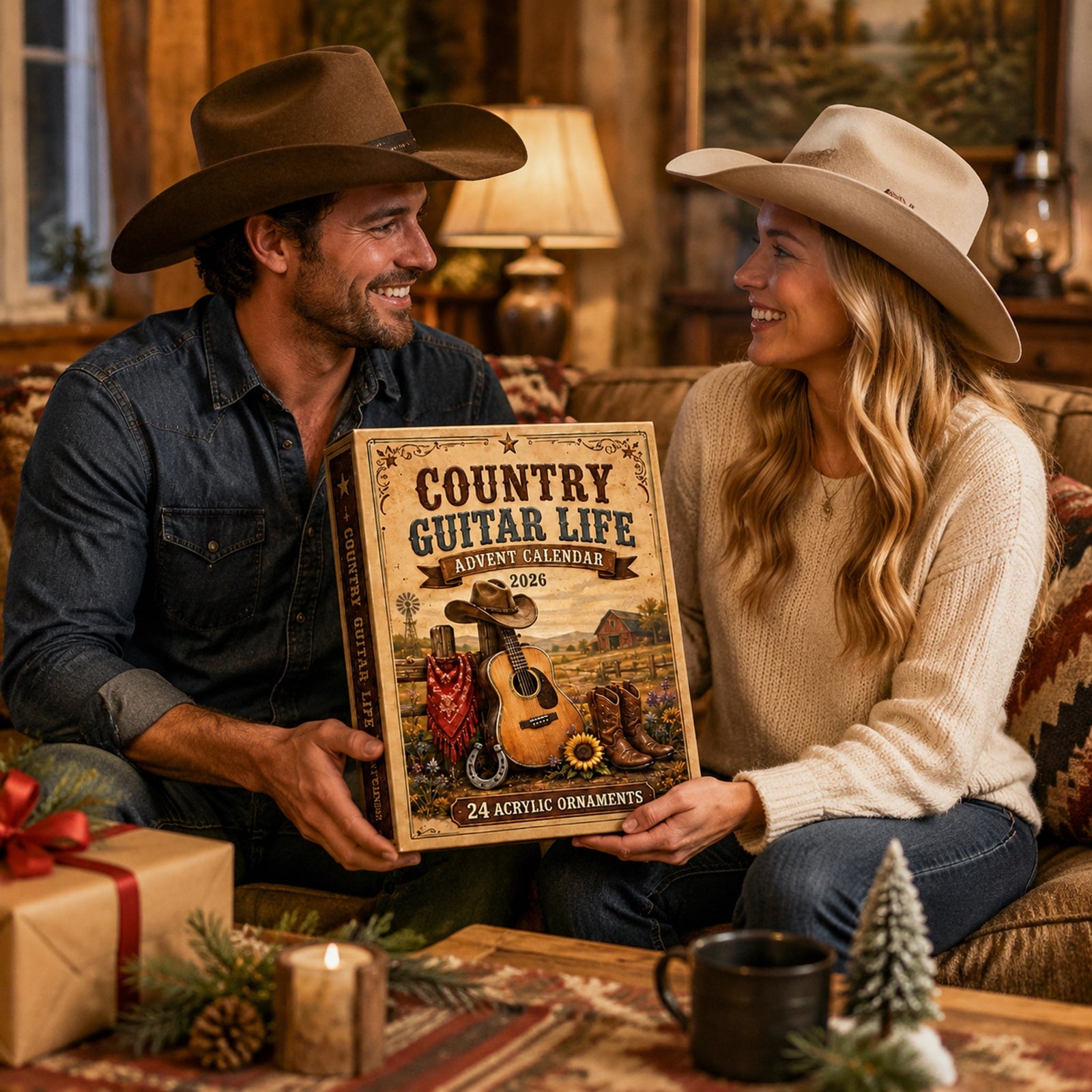 Country Guitar Advent Calendar Christmas gift