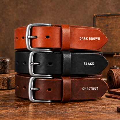 🔥 Handmade Full-Grain Buffalo Leather Belt – Built to Last