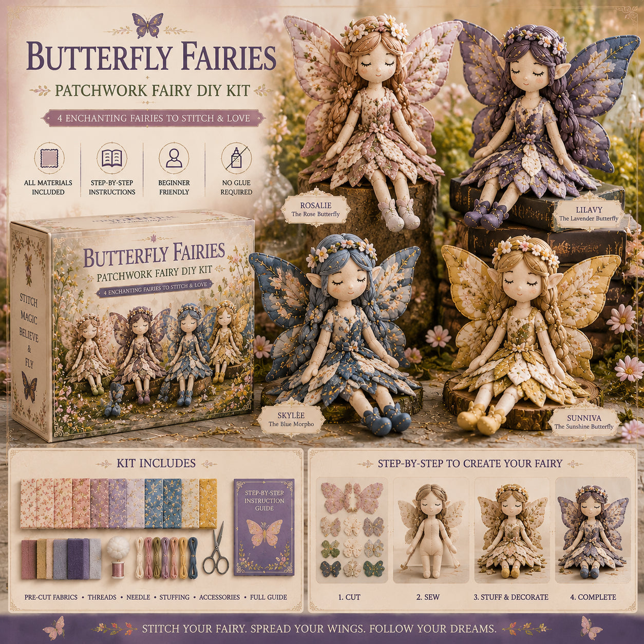 🔥Last Day 49% OFF🌸Fairy Patchwork DIY Collection ✨