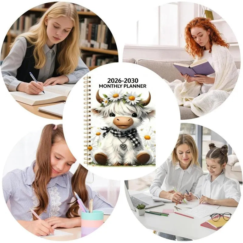 People using Highland Cow monthly planner