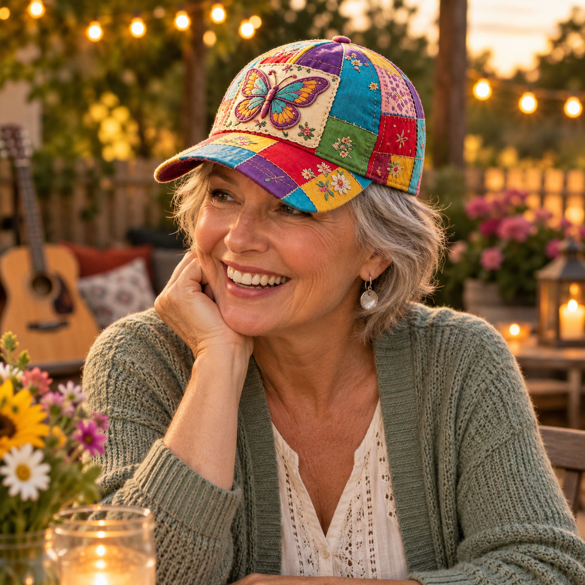 🎁 Coat of Many Colors — Country Queen Butterfly Cap