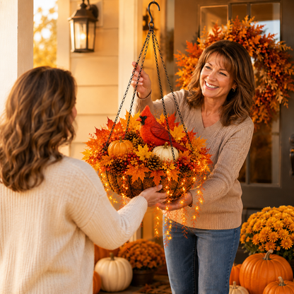 ❤️🍂Fall Animal Hanging Basket Collection：Cardinal / Deer / Fox / Squirrel