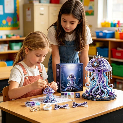 🪼✨ DIY Beaded Jellyfish Marine Life Kit – Create Your Own Ocean Masterpiece