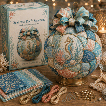 🌊 Ocean Treasures Patchwork Ornament DIY Kit