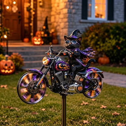 🔥HALLOWEEN MOTORCYCLE-THEMED GARDEN WINDMILL